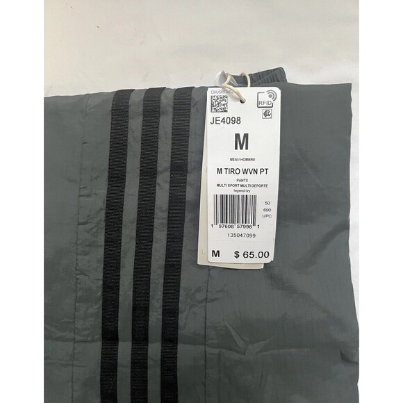 Adidas TIRO 24 Gray Mens Athletic Track Pants Lightweight Woven Size Medium - Picture 5 of 5